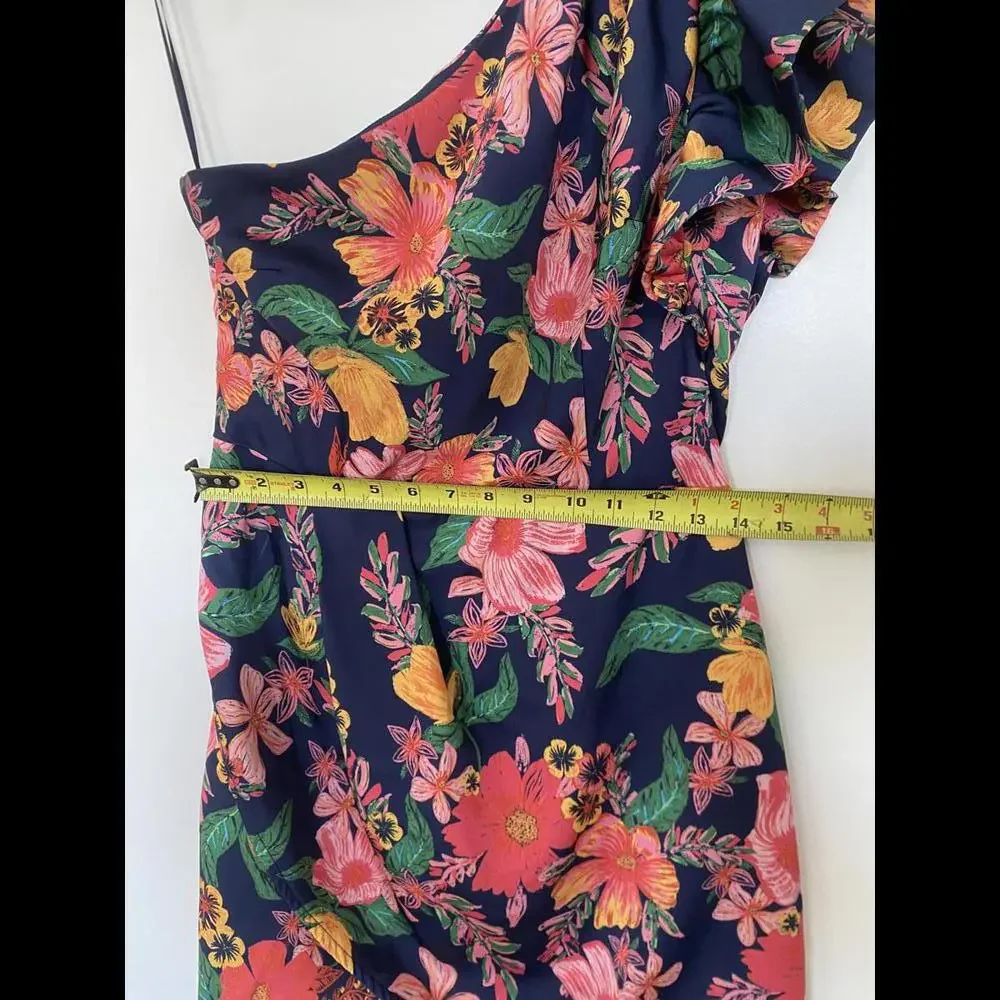 Anthropologie x Finders Keepers - One Shoulder Ruffle Mini Dress, size 6 - Picture 12 of 14